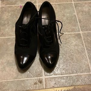 Lace up heels. Like new. No scuffs or signs of wear